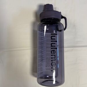 Lululemon Back to Life 32oz Water Bottle Smoky Clear Purple Flip Lid NWT